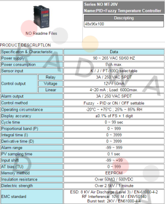 Fotek-MT-20-V price