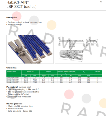 Habasit-C0882K1200LFTR-N4 price