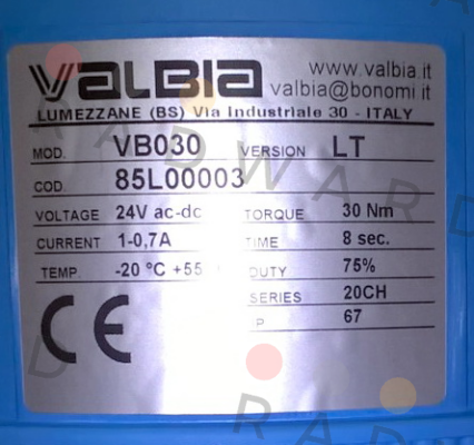 Valbia-85L00003 / VB3024 price