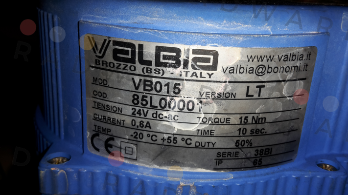 Valbia-85L00001 /  Type VB15 price
