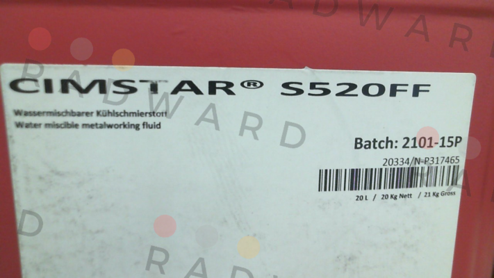 Cimstar -S520FF (canister per 20l) price