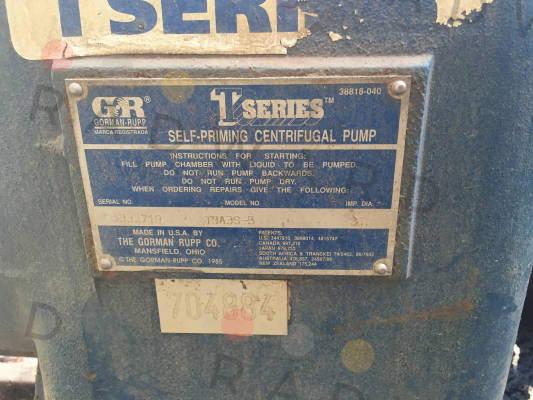 Gorman Rupp-SN: 1332719  price