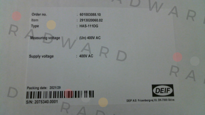 Deif-2913020060 02 / HAS-111DG price