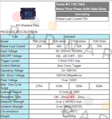 Fotek-TSR-75AA  price