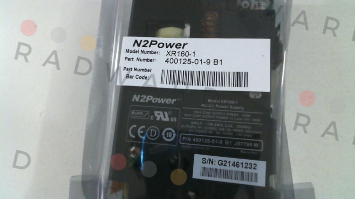 n2power-Model XR160-1, P/N: 400125-01-9 price