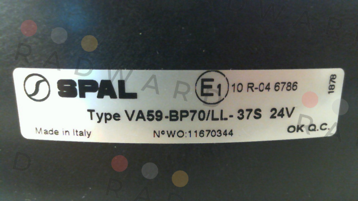 SPAL-VA59-BP70/LL-37S / 59982 price