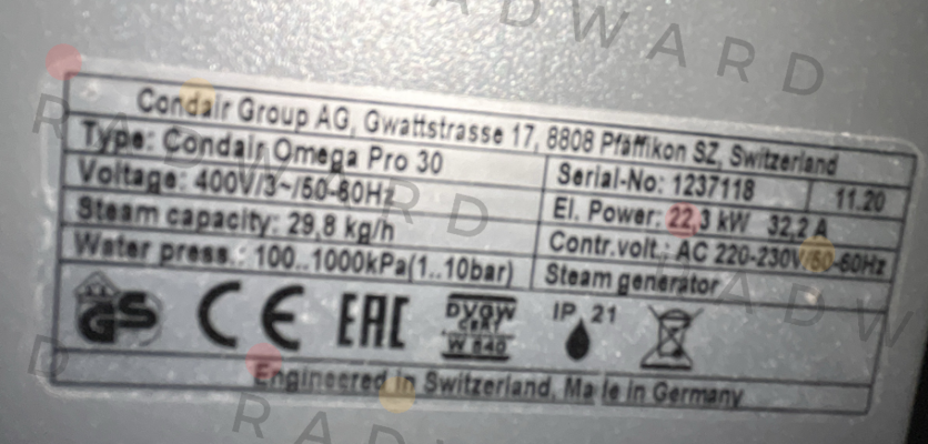 Condair-OMEGA PRO 30 price