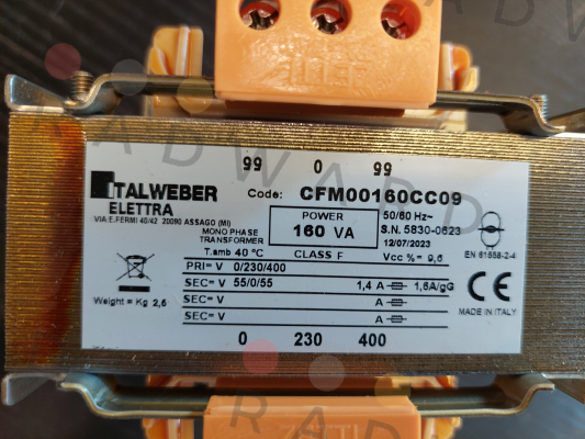 Italweber Elettra-CTCFM00160CC09 price